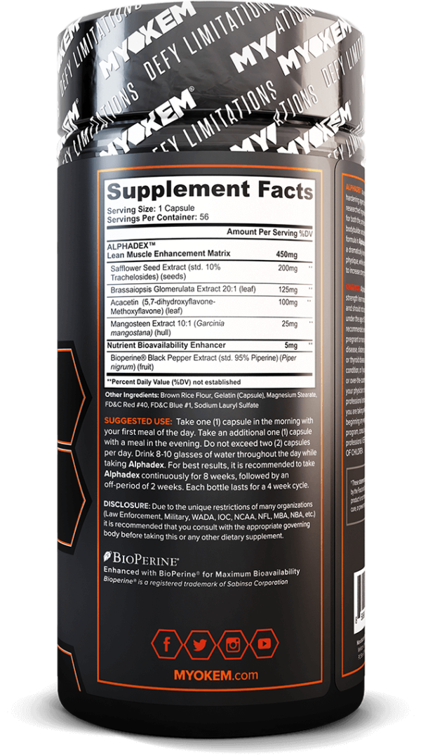 alphadex bottle supplement facts