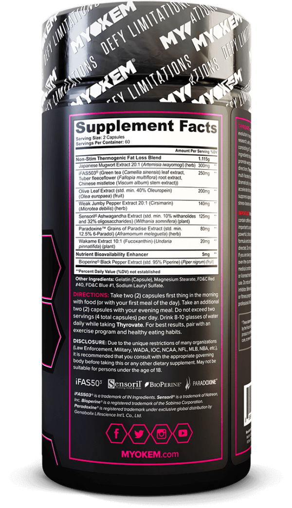 Thyrovate Stim-Free Fat Burner