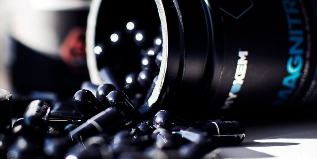 Bottle of Magnitropin Myokem testosterone booster