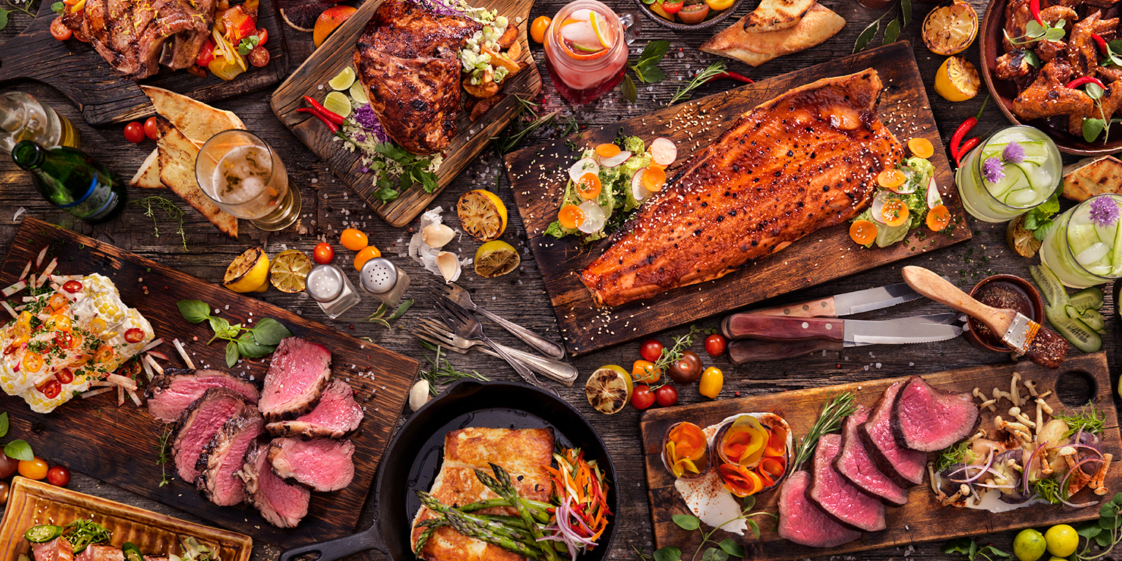 high quality food on table